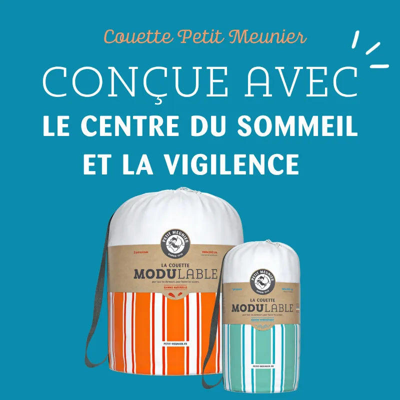 Couette PM conçue avec le centre du sommeil et de la vigilance