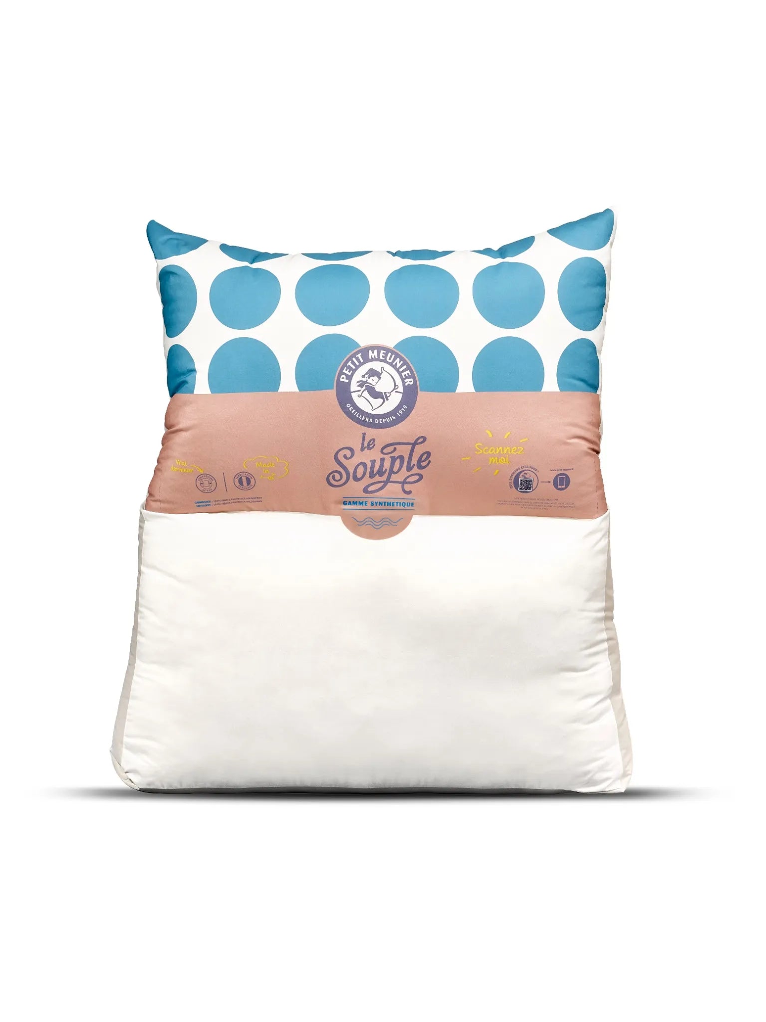 L'oreiller géant - à pois - 120 x 140 cm-1