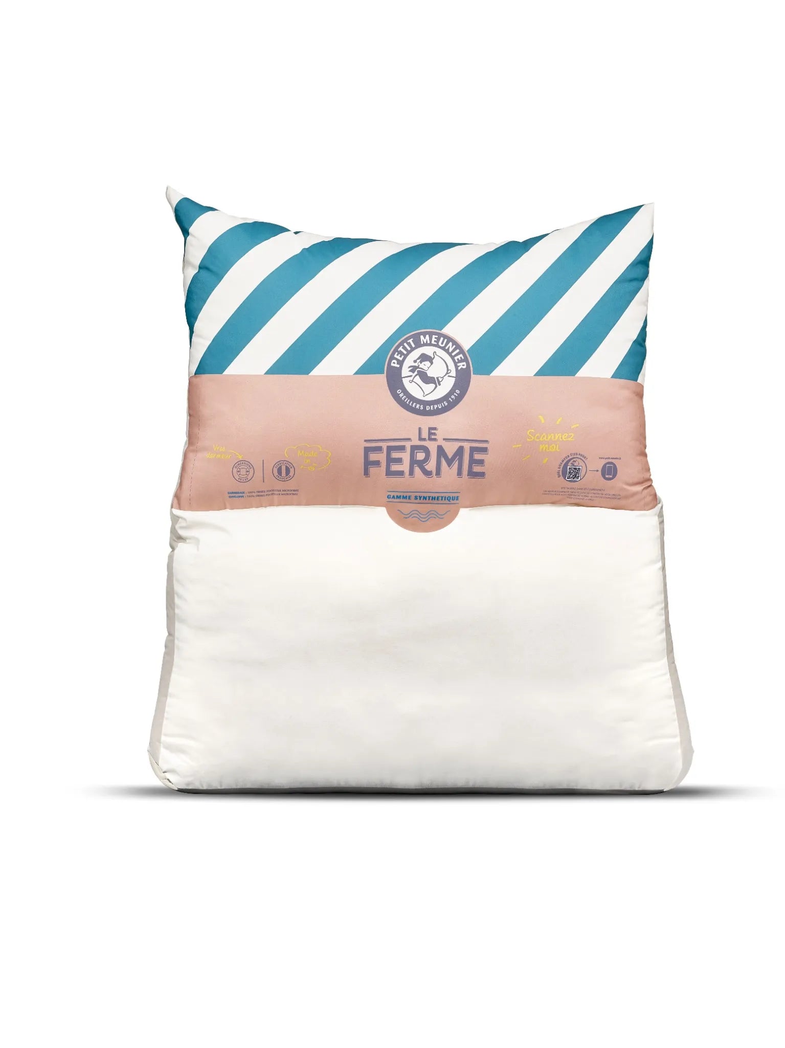 L'oreiller géant - à rayures - 120 x 140 cm-1