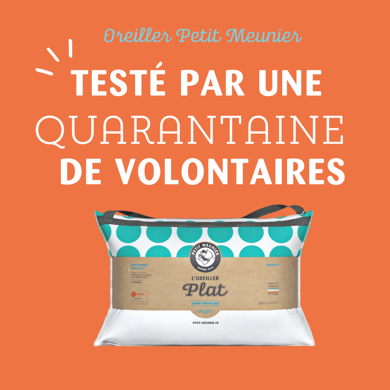 Oreiller PM Teste par une quarantaine de volontaires