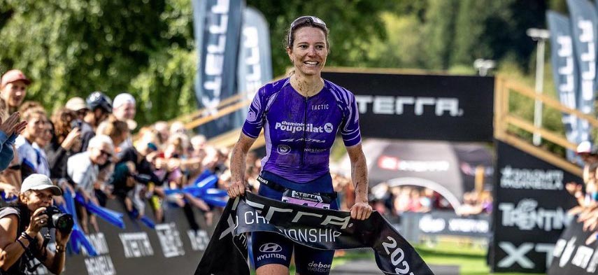 Solenne Billouin triple championne de triathlon Xterra
