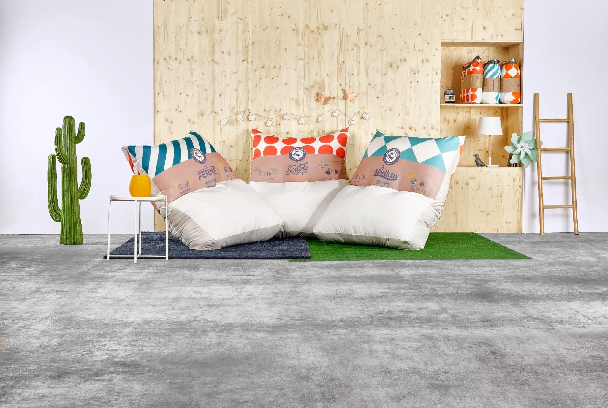 Ambiance oreillers géants