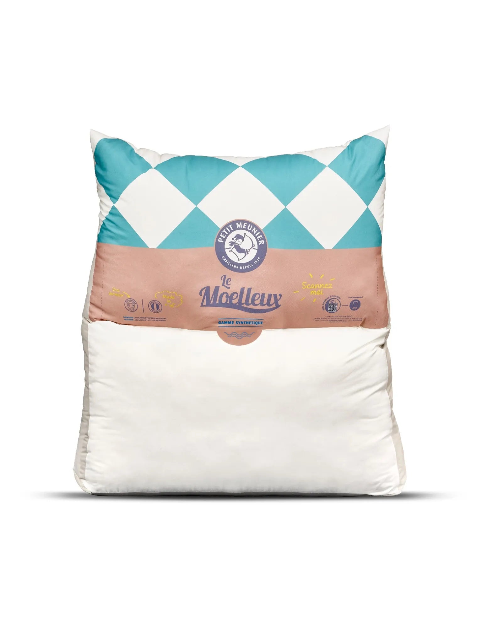 L'oreiller géant - à carreaux - 120 x 140cm-3