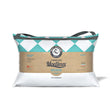 Oreiller moelleux rectangulaire synthétique dans son packaging