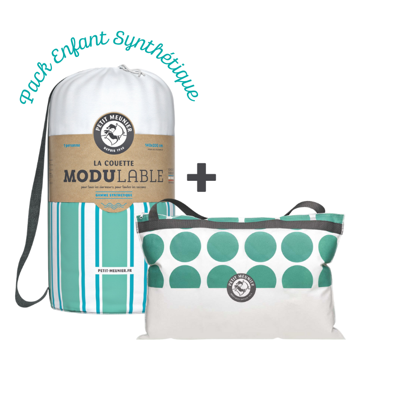 Pack enfant : Oreiller Kids et couette synthétique-1